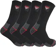 [AFL] Essendon Bombers Heavy Duty Work Supporter Socks 4 pairs | Australian Football League | Men's Sizes 7-11 or 11-14