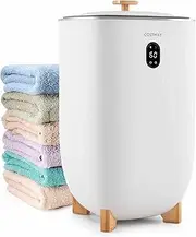 Costway 35L Large Towel Warmer Bucket, Home Towel Warmer for Wet Tower, Hot Towel Heater w/ 20-90Min Timer & 2-5H Drying Mode, Aroma Tray, Bathroom Heater for Oversized Towels, Bathrobes, Blankets