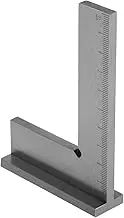 Sturdy Steel Square Ruler Double Scale 90° Right Angle Tool for Woodworking Projects