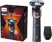 Philips 5000X Series Wet and Dry Electric Shaver with Skin Protect Technology, Adriatic Chrome/Warm Orange, X5012/05