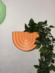 Modern Wall Planter- Vertical Plant Holder, Indoor Planter, 3d Printed