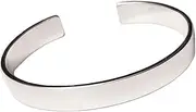 [Treasure Bay] TreasureBay Men's Solid 925 Sterling Silver Bangle Bracelet