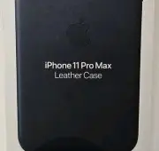 Apple iPhone 11 Pro Max Leather Case Midnight Blue Authentic New in Box