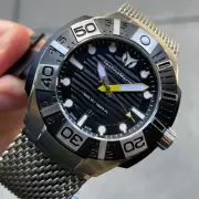 TechnoMarine 500 m 1650 ft Deep Diver Stainless Steel Swiss Watch Mesh Bracelet