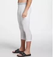 DSG Compression Tights Mens 2XL White 3/4 Length Breathable Base Layer NWT