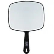 Hand Held Mirror Extra Large For Barber Lady Makeup Beauty Cosmetic With Handle