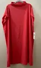 NWT $168 Eileen Fisher Watermelon Organic Cotton Funnel Neck Dress 1X 2X 3X