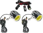 Custom Dynamics Yellow Lens ProBeam Chrome LED Halo Fog Lights (PB-FOG-BCM-YC)