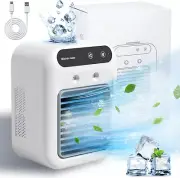 Portable Air Conditioners, 25W Rechargeable Mini Portable AC Unit 2 Cool Air Spr