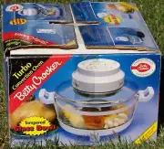 BETTY CROCKER Turbo Convection Oven Tempered Glass Bowl Roast Bake Broil