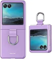 2023 Ring Case for Motorola Razr 40Ultra, Shockproof Slim and Stylish Case (B-Purple)