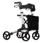 Foldable 4 Wheel Walker Walking Frame 4WF Rollator Mobility Elderly Disability
