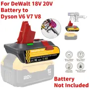 3 in 1 Battery Adapter for Dewalt 18V 20V Battery Convert to Dyson V6 V7 V8 1PC
