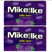 GREAT DEAL 5x MIKE AND IKE GRAPE JOLLY JOES 4.25OZ Theater Box FREE SHIPPING!!