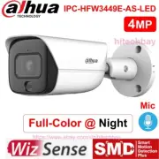 Dahua 4MP Full-Color WizSense SMD MIC IP Bullet Camera IPC-HFW3449E-AS-LED 3.6mm