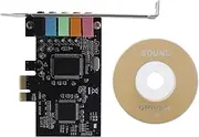 Byttlerom 5.1 Internal Sound Card for 10 with Low Profile Bracket, 3D Stereo PCI-E, CMI8738 Chip 32/64 Bit Sound Card PCI