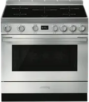 Smeg Portofino 90cm Induction Upright Cooker Stainless Steel