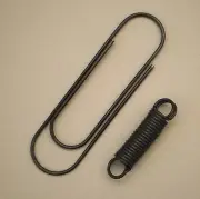 Nitinol Shape Memory Alloy spring and paperclip, 45°C = 113°F activation