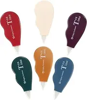 SHOWERORO 6Pcs Correction Tape Portable Eraser Tape for Instant Correction for School Office and Home Use Covers Mistakes Without Drying