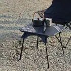 Folding Camping Table Side Table Portable for Backpacking Backyard Fishing