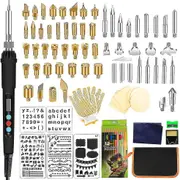 Wood Burning Kit, Professional Wood Burning Tool Pen Set 110 Pcs Pyrography To N3