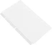VILLFUL 6pcs Clear Notebook Cover Binder DIY Transparent Journal Shell for Organizing Notebooks Files Budget Planning Removable Refill Pages for Easy