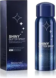 RoseFlower Glitter Spray for Hair, Face, Skin, and Clothing - Body Sparkle Shimmer Shiny Hairspray for Stage Makeup, Festival, Party - 2.11fl.oz