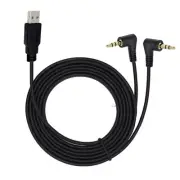 3.5mm Male to USB 2.0 Male Cable Adapter Cord for Laptop