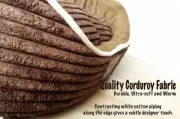 Small Dog Bed Round Basket Cat Pet Durable Lounger Futon Mat XS S M L XL