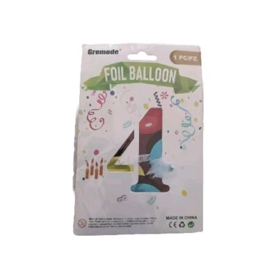 Birthday Balloon Foil Number 4