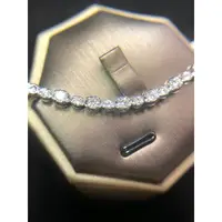 在飛比找蝦皮購物優惠-【台灣現貨】GIA GRS 鑽石 白K金 18K 手鍊 (送