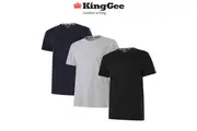 KingGee Mens Originals Short Sleeve Crew Neck Reflective Regular T Shirt K04021