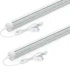 CNSUNWAY LED Shop Light 2Ft, 20W 3000LM 6500K, T8 LED Tube Lights, Clear Cover,