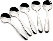Tablespoons Coffee Spoon Stainless Steel Mini Small Spoon 5 Piece Creative Small Spoon 3.18 Inch Serving Spoon (Size : A)