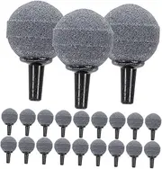 PHENOFICE 50pcs Aquarium Bubble Stone Marine Tank Aquarium Fish Feature Fish Tank Supplies Yarn Stone Grey
