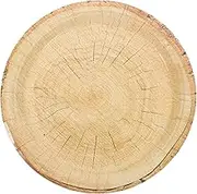 16pcs Vintage Wood Grain Disposable Plates for Woodland Theme Parties Rustic Weddings Farmhouse Celebrations Outdoor Picnics Durable Paper Tableware for Any Occasion
