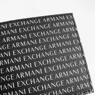 美國百分百【全新真品】Armani Exchange 皮夾禮盒 AX 滿版logo 鑰匙扣 皮革 八卡 短夾 BQ23