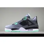 批發價 NK AJ AIR JORDAN 4 RETRO GREEN GLOW 深灰色/綠色 GLOW-CEMENT 灰