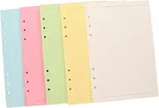 UTHCLO 100 Sheets Loose Leaf Paper Set A5 Size 6 Hole Punched College Ruled for Supplies Refillable Planner Binders