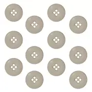 12 Pcs Sewing Buttons 0.75 inch Army Military Buttons 30L Buttons for Craft Tan