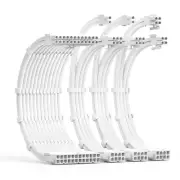 PSU Cable Extension Kit 30CM Length with Cable Combs 1x24Pin/1x8Pin(4+4) EPS/...