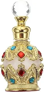 COMPUKAS Perfume Bottle Inlaid Essential Oil Container Elegant Refillable Fragrance Holder for Travel Vintage Style Atomizer for Special Occasions