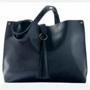 Ulta Beauty Navy Tassel Tote Bag