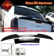 2 Pc Blackout Gurney Flap Decklid Wickerbill Fit 11-Up Chrysler 300 300C Spoiler (for: Chrysler)