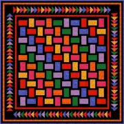 QUAINTLY AMISH - 71" x 71" - Quilt-Addicts Pre-cut Patchwork Quilt Kit Double`
