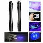 2PCS Mini UV Light Ultra Violet Torch LED Blacklight Flashlight Ultraviolet Lamp