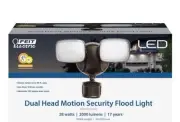 Feit Electric S9DFL/850MOTWH Motion-Sensing Hardwired LED White Security R2S5