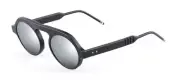 Thom Browne UES413A Matte Black/Dark Grey Silver Mirrored (413A-004) Sunglasses