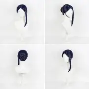 For Caitlyn Character Cosplay Wigs Purple Long Ponytail Q4C2