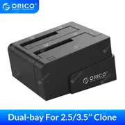 HDD Docking Station Clone Dual-bay 2.5 Inch 3.5 Inch SATA to USB 3.0 External HDD Dock Case UASP Up to 20TB Plug and Play